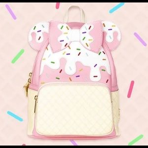 Loungefly Minnie Mouse Strawberry Sundae Backpack